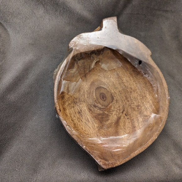 Vintage Acorn Shaped Wooden Nut Bowl Wall Hanging Home Decor - Picture 2 of 7